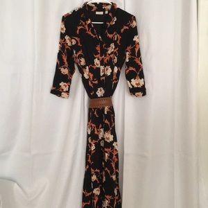 Black floral dress